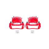 Power Stop 05-08 Dodge Dakota Front Red Calipers w/Brackets - Pair thumbnail 2