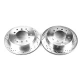 Power Stop 03-09 Lexus GX470 Rear Evolution Drilled & Slotted Rotors - Pair thumbnail 1