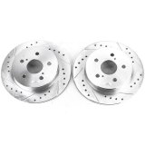 Power Stop 2019 Lexus ES350 Rear Evolution Drilled & Slotted Rotors - Pair thumbnail 2