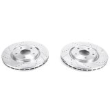 Power Stop 17-19 Chrysler Pacifica Front Evolution Drilled & Slotted Rotors - Pair thumbnail 2
