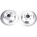 Power Stop 16-19 Honda Pilot Rear Evolution Drilled & Slotted Rotors - Pair thumbnail 1