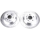Power Stop 16-19 Honda Pilot Rear Evolution Drilled & Slotted Rotors - Pair thumbnail 2