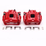 Power Stop 10-12 Hyundai Santa Fe Front Red Calipers w/Brackets - Pair thumbnail 1