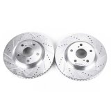 Power Stop 13-18 Lexus ES300h Front Evolution Drilled & Slotted Rotors - Pair thumbnail 1