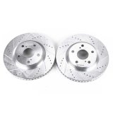 Power Stop 13-18 Lexus ES300h Front Evolution Drilled & Slotted Rotors - Pair thumbnail 2