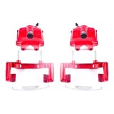 Power Stop 01-05 BMW 320i Front Red Calipers w/Brackets - Pair thumbnail 2