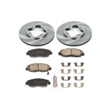 PowerStop Z17 Evolution Plus Stock Replacement Brake Kits for 1990-1997 ACCORD, 1997 CL - KOE697 Rotors/Pads, Solid Surface Rotors, Ceramic Pads, Front, use on Acura®, Honda®, Kit thumbnail 1