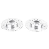 Power Stop 13-16 Dodge Dart Rear Evolution Drilled & Slotted Rotors - Pair thumbnail 1