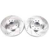 Power Stop 06-12 Ford Fusion Front Evolution Drilled & Slotted Rotors - Pair thumbnail 2