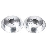 Power Stop 01-06 Hyundai Santa Fe Rear Evolution Drilled & Slotted Rotors - Pair thumbnail 2