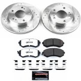 Power Stop 94-96 Nissan 240SX Front Z26 Street Warrior Brake Kit thumbnail 1