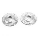 Power Stop 09-11 Nissan Versa Front Evolution Drilled & Slotted Rotors - Pair thumbnail 1