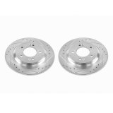 Power Stop 2017 Hyundai Azera Rear Evolution Drilled & Slotted Rotors - Pair thumbnail 2