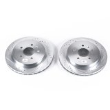 Power Stop 03-07 Cadillac CTS Rear Evolution Drilled & Slotted Rotors - Pair thumbnail 1