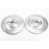 Power Stop 14-19 Jaguar F-Type Rear Evolution Drilled & Slotted Rotors - Pair thumbnail 1