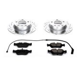 PowerStop Z23 Evolution Sport Brake Upgrade Kits for 1995-1999 318TI, 1996-1998 Z3 - K590 Rotors/Pads, Cross-Drilled/Slotted, Iron, Zinc Dichromate Plated, Front, BMW, Kit thumbnail 1