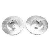 Power Stop 17-18 Mercedes-Benz C43 AMG Front Evolution Drilled & Slotted Rotors - Pair thumbnail 1