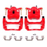 Power Stop 03-08 Pontiac Vibe Front Red Calipers w/Brackets - Pair thumbnail 1