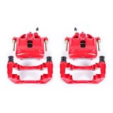 Power Stop 1991 BMW 318i Front Red Calipers w/Brackets - Pair thumbnail 2