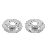 Power Stop 16-18 Fiat 500X Rear Evolution Drilled & Slotted Rotors - Pair thumbnail 1