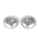 Power Stop 99-04 Chrysler 300M Rear Evolution Drilled & Slotted Rotors - Pair thumbnail 1