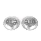 Power Stop 99-04 Chrysler 300M Rear Evolution Drilled & Slotted Rotors - Pair thumbnail 2