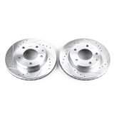 Power Stop 93-97 Ford Probe Front Evolution Drilled & Slotted Rotors - Pair thumbnail 1