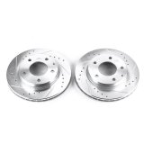 Power Stop 93-97 Ford Probe Front Evolution Drilled & Slotted Rotors - Pair thumbnail 2