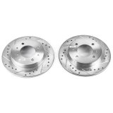Power Stop 97-06 Hyundai Elantra Rear Evolution Drilled & Slotted Rotors - Pair thumbnail 2