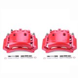 Power Stop 01-02 Dodge Ram 2500 Rear Red Calipers w/Brackets - Pair thumbnail 1
