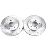 Power Stop 04-08 Chrysler Pacifica Front Evolution Drilled & Slotted Rotors - Pair thumbnail 2