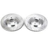 Power Stop 01-10 Chrysler PT Cruiser Front Evolution Drilled & Slotted Rotors - Pair thumbnail 1