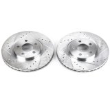 Power Stop 01-10 Chrysler PT Cruiser Front Evolution Drilled & Slotted Rotors - Pair thumbnail 2