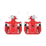 Power Stop 06-12 Ford Fusion Rear Red Calipers w/Brackets - Pair thumbnail 2