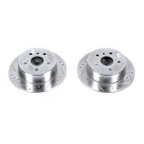 Power Stop 13-18 Lexus ES300h Rear Evolution Drilled & Slotted Rotors - Pair thumbnail 1