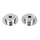 Power Stop 13-18 Lexus ES300h Rear Evolution Drilled & Slotted Rotors - Pair thumbnail 2