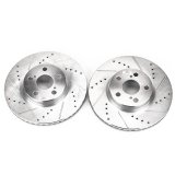 Power Stop 09-10 Pontiac Vibe Front Evolution Drilled & Slotted Rotors - Pair thumbnail 1