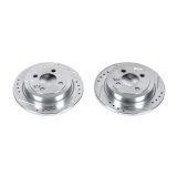 Power Stop 07-16 Mini Cooper Rear Evolution Drilled & Slotted Rotors - Pair thumbnail 1