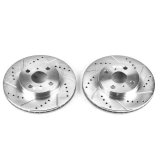 Power Stop 01-05 Toyota Echo Front Evolution Drilled & Slotted Rotors - Pair thumbnail 2