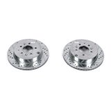 Power Stop 07-12 Mazda CX-7 Rear Evolution Drilled & Slotted Rotors - Pair thumbnail 1