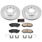 Power Stop 98-01 Hyundai Elantra Front Z17 Evolution Geomet Coated Brake Kit thumbnail 1