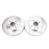 Power Stop 06-11 Hyundai Accent Front Evolution Drilled & Slotted Rotors - Pair thumbnail 2