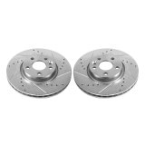 Power Stop 12-15 Land Rover Range Rover Evoque Front Evolution Drilled & Slotted Rotors - Pair thumbnail 1