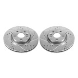 Power Stop 12-15 Land Rover Range Rover Evoque Front Evolution Drilled & Slotted Rotors - Pair thumbnail 2