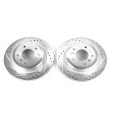Power Stop 09-16 BMW Z4 Rear Evolution Drilled & Slotted Rotors - Pair thumbnail 2
