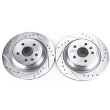 Power Stop 12-15 Land Rover Range Rover Evoque Rear Evolution Drilled & Slotted Rotors - Pair thumbnail 1