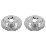 Power Stop 11-16 BMW 528i Rear Evolution Drilled & Slotted Rotors - Pair thumbnail 1
