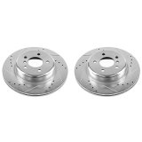 Power Stop 11-16 BMW 528i Rear Evolution Drilled & Slotted Rotors - Pair thumbnail 2