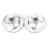 Power Stop 17-19 Porsche 718 Boxster Rear Evolution Drilled & Slotted Rotors - Pair thumbnail 1