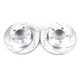 Power Stop 17-19 Porsche 718 Boxster Rear Evolution Drilled & Slotted Rotors - Pair thumbnail 2